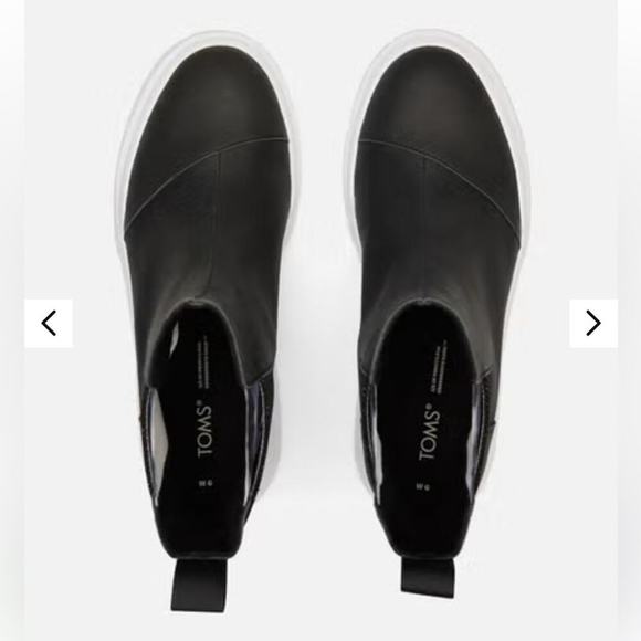 Toms Womens Alpargata Combat Black Leather Tie Dye Size 7 New - Picture 3 of 11